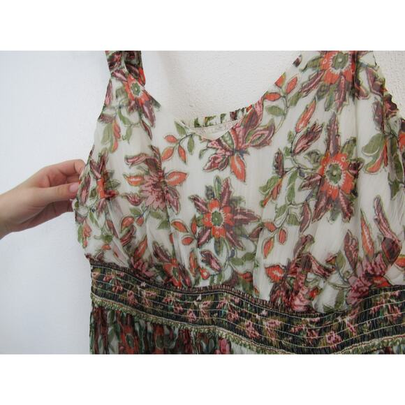 Virginia Dress by Anthropologie Size 16 Women's Maxi Dress Floral Flowy Chiffon - Picture 4 of 9